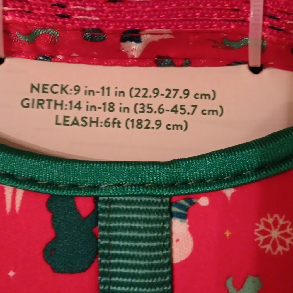 Cat vest harness and leash set Christmas theme